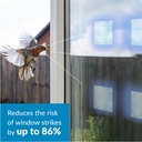 Bird's Eye View - Clear Etched Bird Deflectors 15cm 4-pack (900sq.cm)