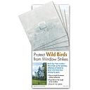 [...9328941007089] Bird's Eye View - Clear Etched Bird Deflectors 15cm 4-pack (900sq.cm)
